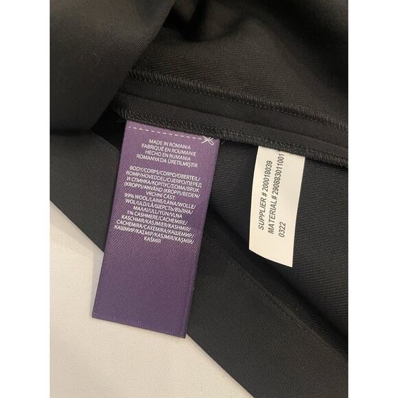 Ralph Lauren Collection Purple Label Wool Cashmere Black Maxi Pencil Skirt 0 XS - Picture 15 of 16